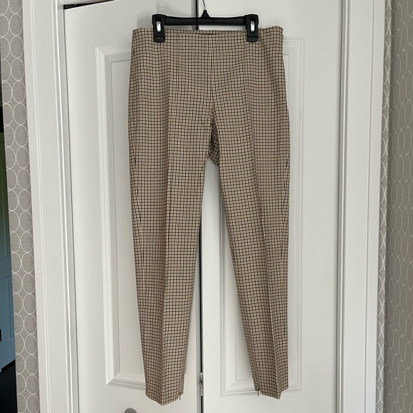 Theory Alettah Ainsley Check cropped pants. Size 2. - Picture 2 of 5